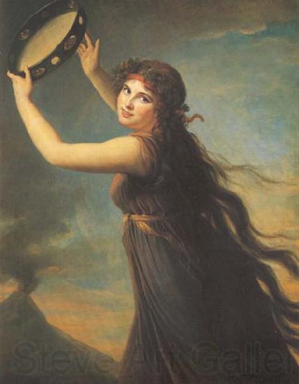 elisabeth vigee-lebrun Portrait of Emma, Lady Hamilton Spain oil painting art